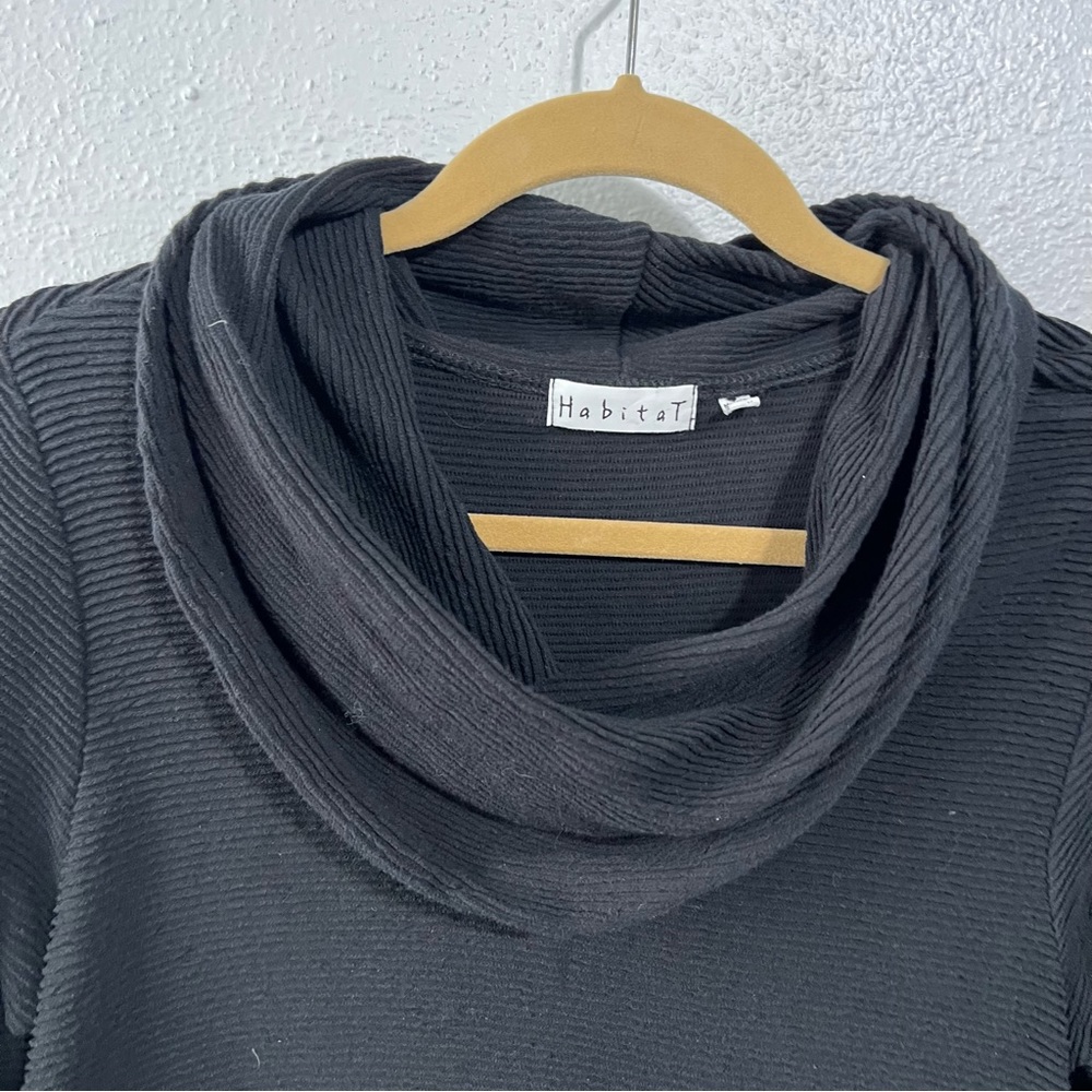 Habitat 100% cotton black tunic dress size xs - Picture 6 of 8